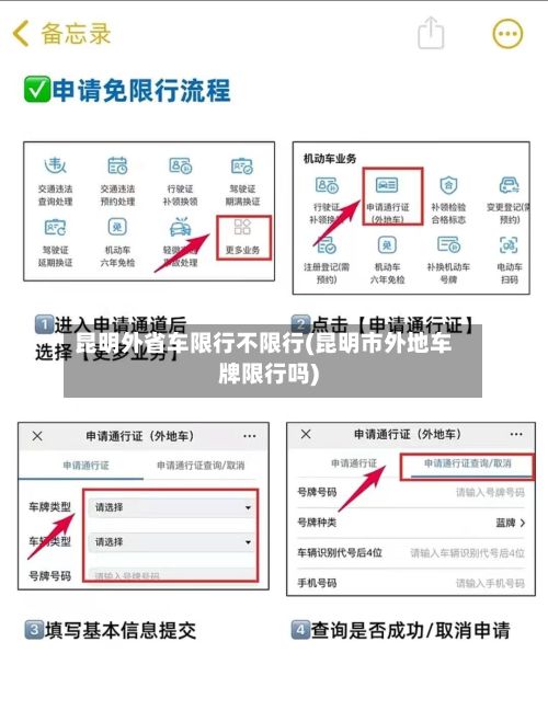 昆明外省车限行不限行(昆明市外地车牌限行吗)-第2张图片