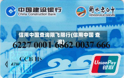 信用中国查询限飞限行(信用中国 查询)-第2张图片