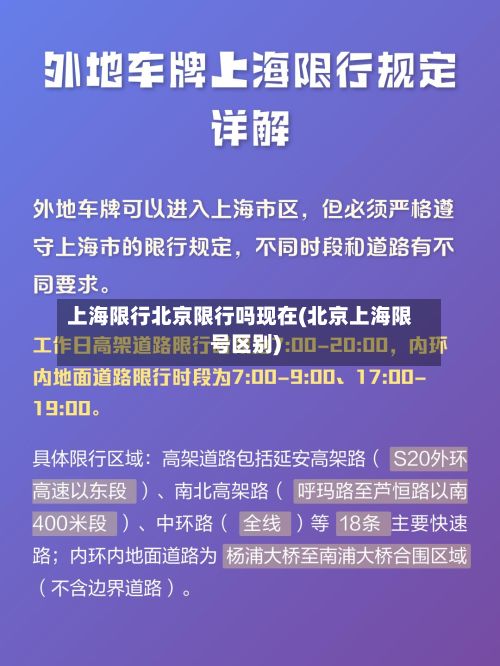 上海限行北京限行吗现在(北京上海限号区别)