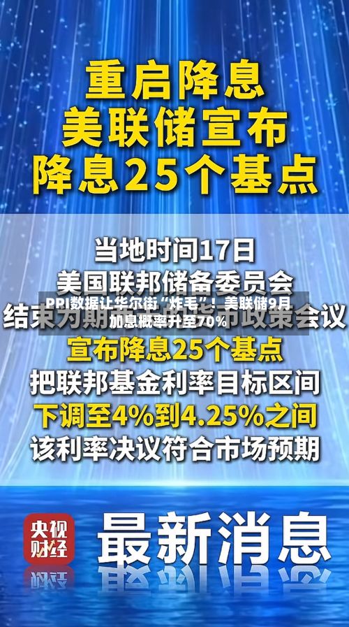 PPI数据让华尔街“炸毛”！美联储9月加息概率升至70%-第3张图片