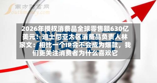 2026年授权消费品全球零售额630亿美元！迪士尼亚太区消费品负责人林家文：相比一个IP会不会成为爆款	，我们更关注消费者为什么喜欢它-第3张图片