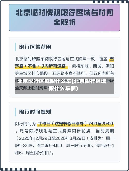 北京限行区域限什么车(北京限行区域限什么车辆)-第3张图片